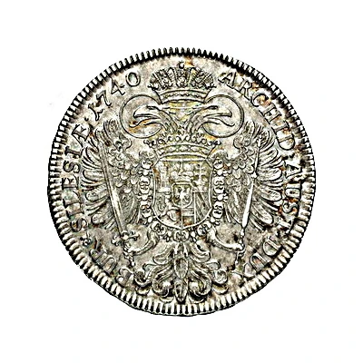 1 Thaler - Charles VI Breslau back