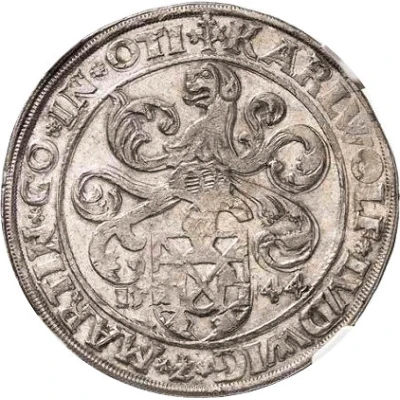 1 Thaler - Charles Wolfgang, Louis XV and Martin front