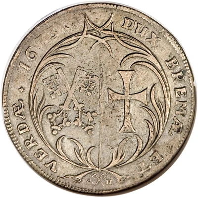 1 Thaler - Charles XI back