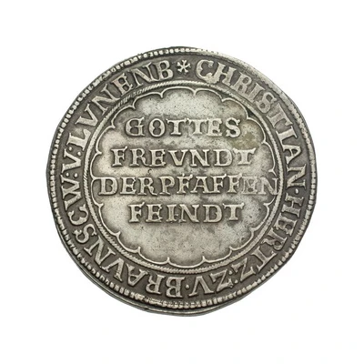 1 Thaler - Christian, Bischof of Halberstadt Pfaffenfeind Taler front