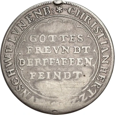 1 Thaler - Christian, Bischof of Halberstadt Pfaffenfeind Taler front