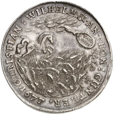 1 Thaler - Christian William I and Anthony Günther II front