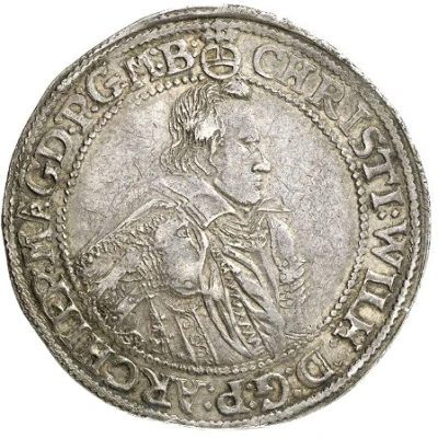 1 Thaler - Christian William of Brandenburg front