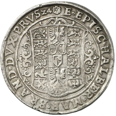 1 Thaler - Christian William of Brandenburg back