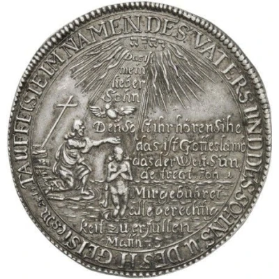 1 Thaler - Ernest Baptism front