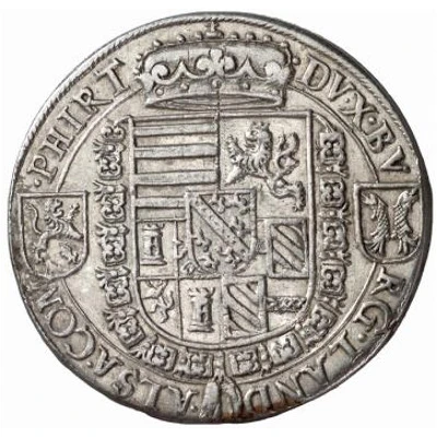 1 Thaler - Ferdinand II of Tyrol ND back