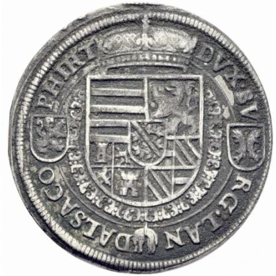 1 Thaler - Ferdinand II of Tyrol ND back