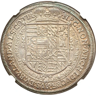 1 Thaler - Ferdinand II of Tyrol back