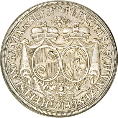 1 Thaler - Ferdinand William Eusebius and Maria Anna Vienna back