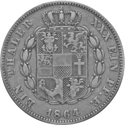 1 Thaler - Frederick Francis II back