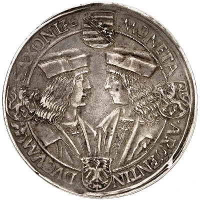 1 Thaler - Frederick III, Albert and John I ND back