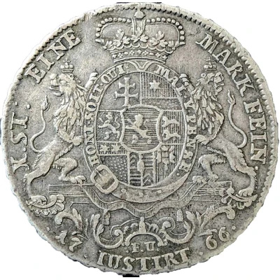 1 Thaler - Frederick II back