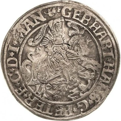 1 Thaler - Gebhard VII, John George I and Peter Ernest I front