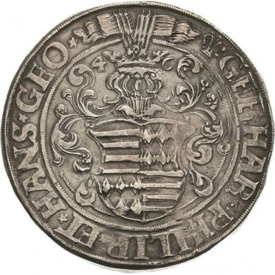 1 Thaler - Gebhard VII, Philip II and John George I front