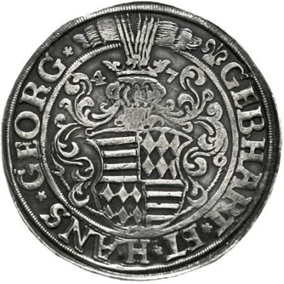 1 Thaler - Gebhard VII and John George I front