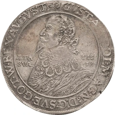 1 Thaler - Gustav II Adolphus Death; Swedish occupation front