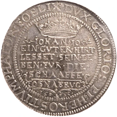 1 Thaler - Gustav II Adolphus Death, Swedish occupation back