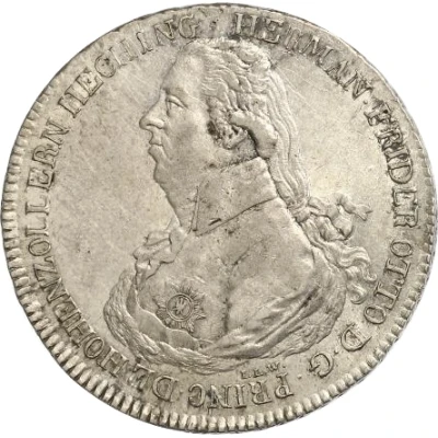 1 Thaler - Hermann Frederick Otto front