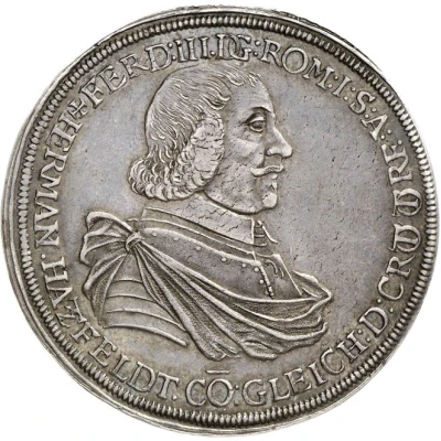 1 Thaler - Hermann of Hatzfeldt-Wildenburg-Krottorf-Gleichen Ausbeutetaler ND front