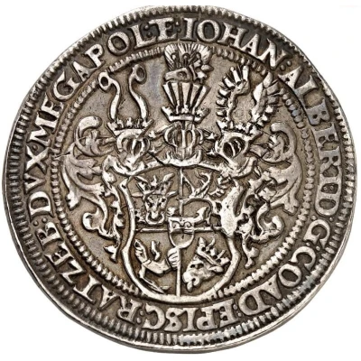 1 Thaler - John Albert II Death of Margaretha Elisabeth front