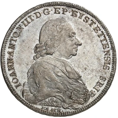 1 Thaler - John Anthony III of Zehmen front