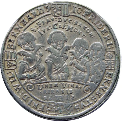 1 Thaler - John Ernest I and his seven brothers back