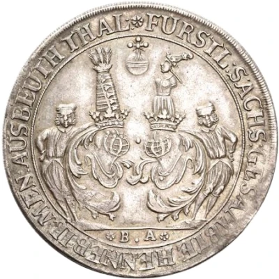 1 Thaler - John Ernest III of Sachsen-Weimar Ausbeutetaler front