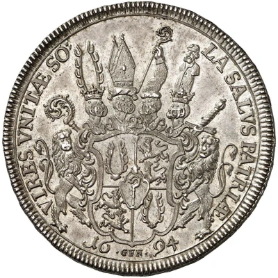 1 Thaler - John Eucharius Schenk of Castell back