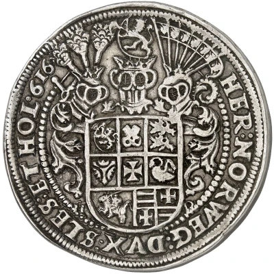 1 Thaler - John Frederick of Holstein-Gottorp back