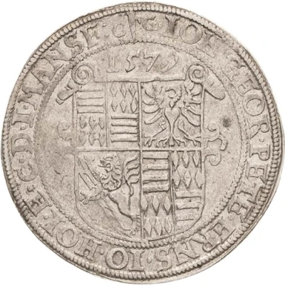 1 Thaler - John George I, Peter Ernest and Christoph II front