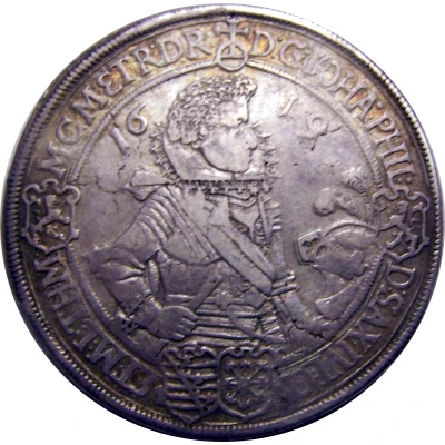 1 Thaler - John Philip I, Frederick VIII, John William IV, and Frederick William II front