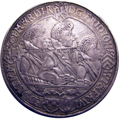 1 Thaler - John Philip I, Frederick VIII, John William IV, and Frederick William II back