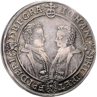 1 Thaler - John Philip I, Frederick VIII, John William IV, and Frederick William II front