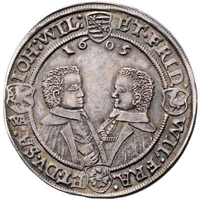 1 Thaler - John Philip I, Frederick VIII, John William IV, and Frederick William II back