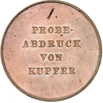 1 Thaler - Leopold Frederick Reunification; Copper Pattern strike front