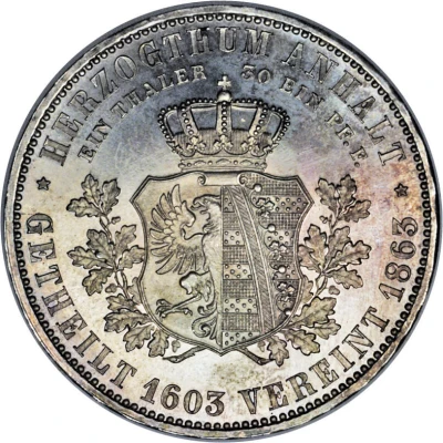 1 Thaler - Leopold Frederick Reunification back