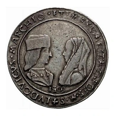 1 Thaler - Ludovico II and Margherita di Foix front