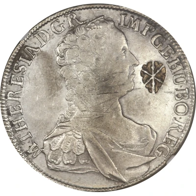 1 Thaler - Maria Theresia Madura star countermark ND front