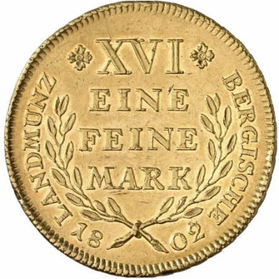 1 Thaler - Maximilian IV Joseph Gold Pattern back