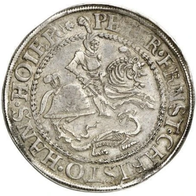 1 Thaler - Peter Ernest I, Christoph II and John Hoyer III front