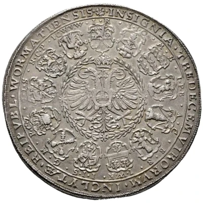 1½ Thaler Schautaler; Council of thirteen ND back