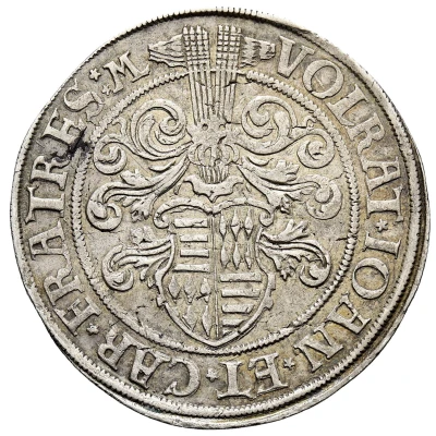 1 Thaler - Volrat V, John I and Charles I front