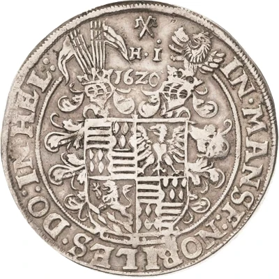 1 Thaler - Volrat VI, Wolfgang III and John George back