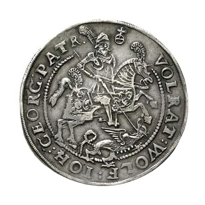 1 Thaler - Volrat VI, Wolfgang III and John George front