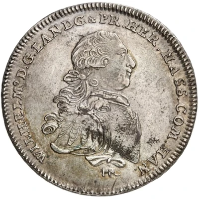 1 Thaler - William IX Konventionstaler front