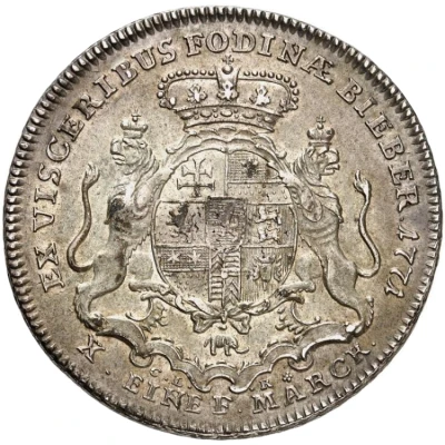 1 Thaler - William IX Konventionstaler back