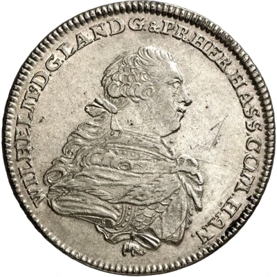 1 Thaler - William IX Konventionstaler front