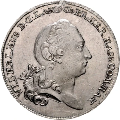 1 Thaler - William IX Konventionstaler front