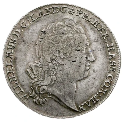 1 Thaler - William IX Konventionstaler front