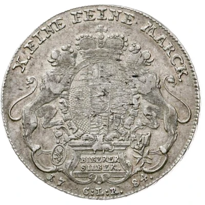 1 Thaler - William IX Konventionstaler back